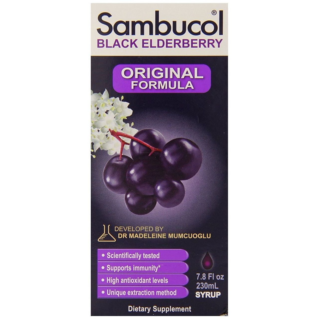 Sambucol Syrup Black Elderberry 7.8 Fl Oz