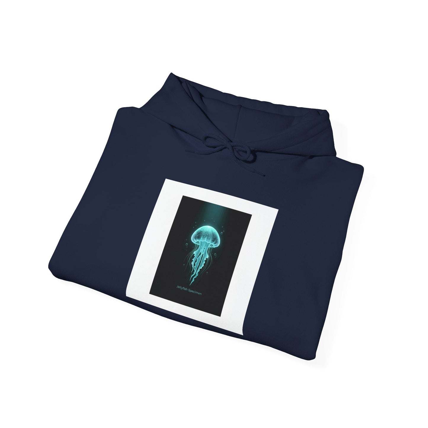 Bioluminescent Jellyfish Hoodie | neon jelly print, deep-sea aesthetic