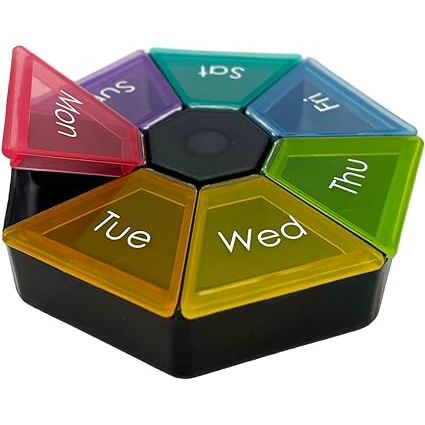 Ezy-Dose Portable Weekly Pill Organizer