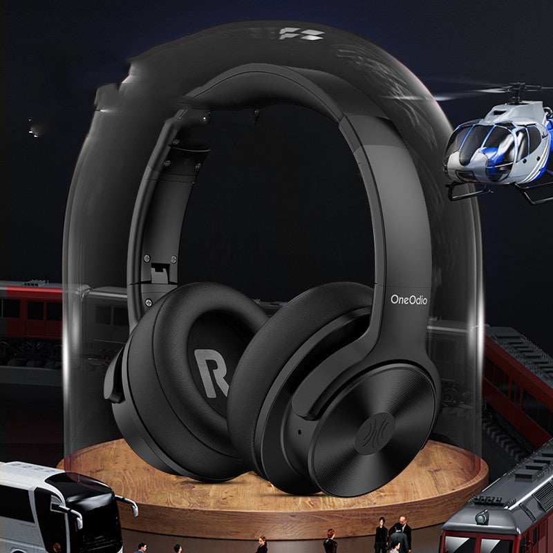 Oneodio Head-Mounted Wireless Bluetooth Headset Anc Active Noise Cancellation Subwoofer Universal