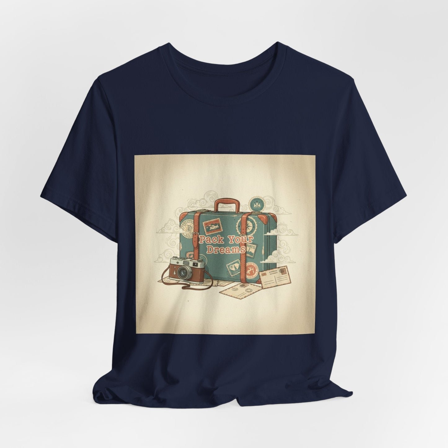 Retro Travel Postcard Tee | passport stamp, wanderlust design