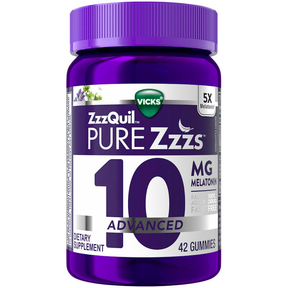 Vicks ZzzQuil 10 Advanced Mg Melatonin 42 Gummies