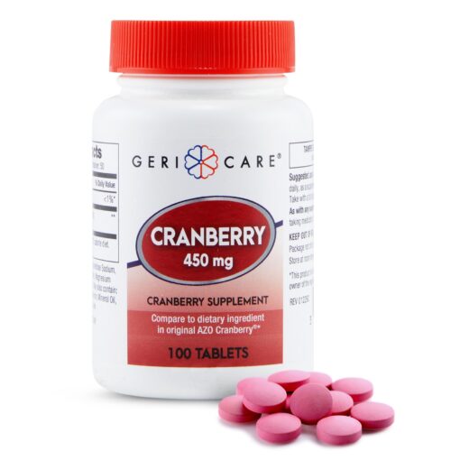 GeriCare® Cranberry Supplement – 450 mg (100 Tablets)