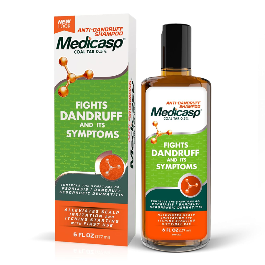 Medicasp Coal Tar Gel Original Strength Dandruff Shampoo, 6 Oz