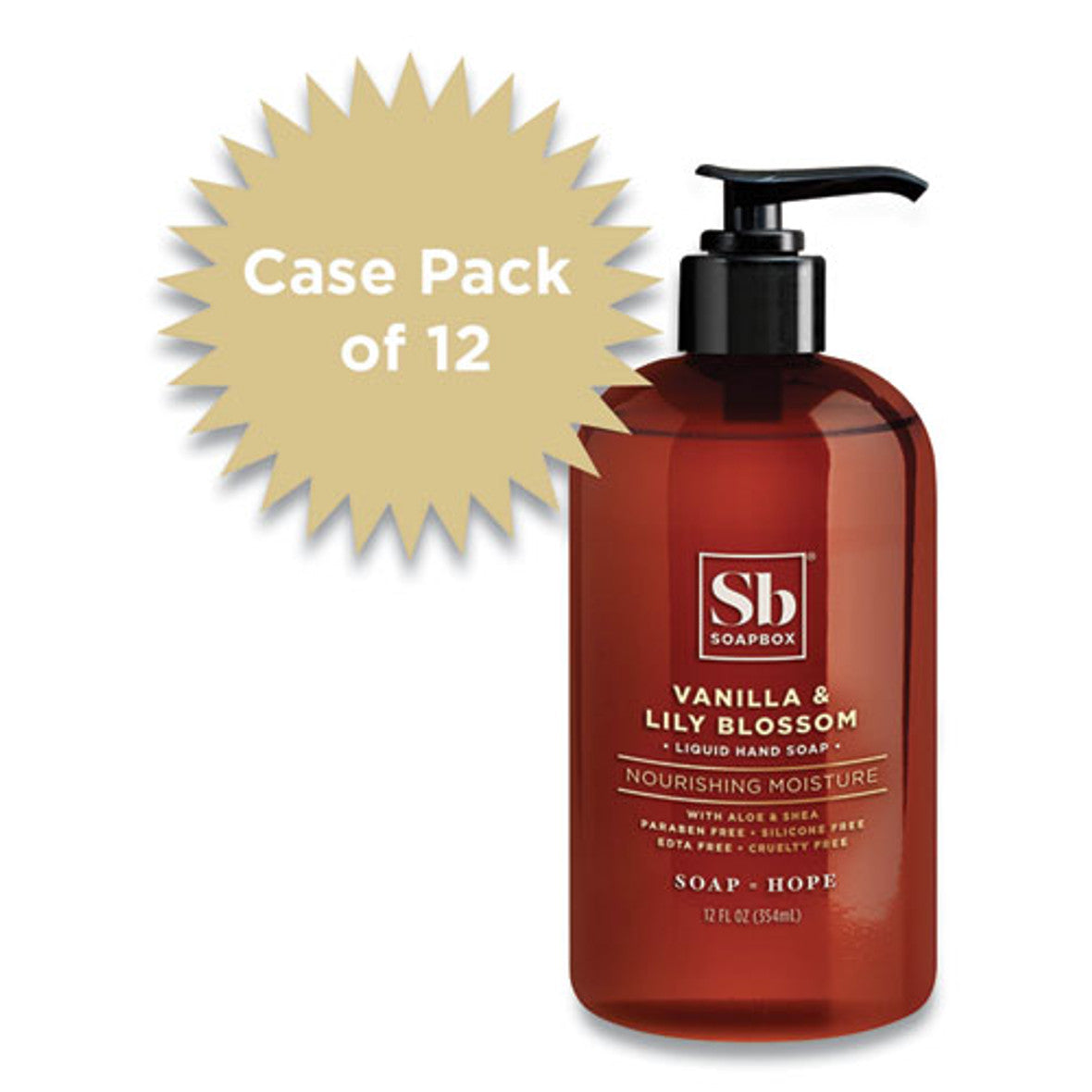Soapbox Liquid Vanilla & Lily Blossom Hand Soap 12 Fl Oz