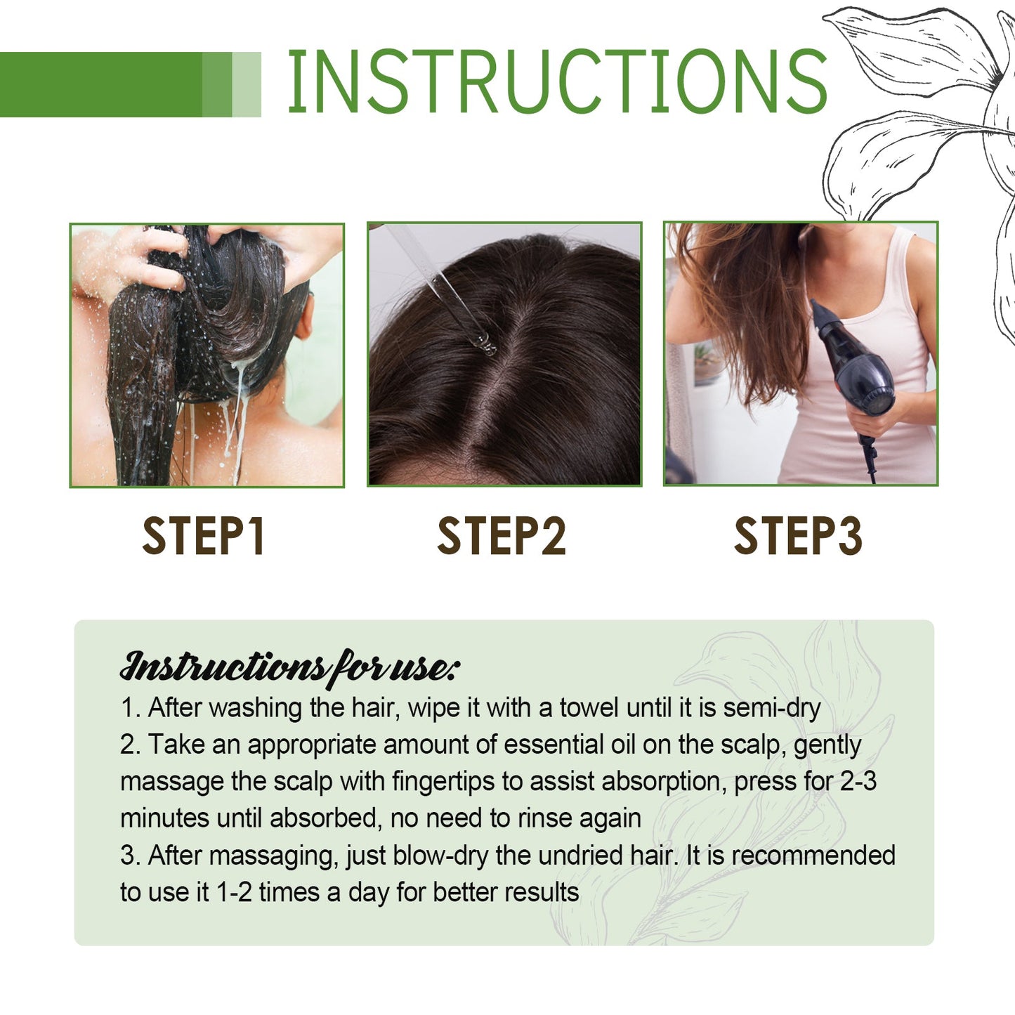 Hair Care Essential Oil Moisturizes And Protects Dry Hair, Moisturizes And Softens Hair Care Essential Oil