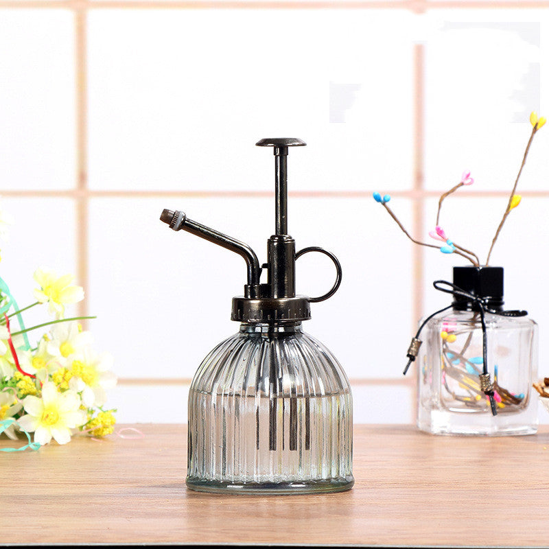 Relief Vintage Glass Watering Can Gardening Household