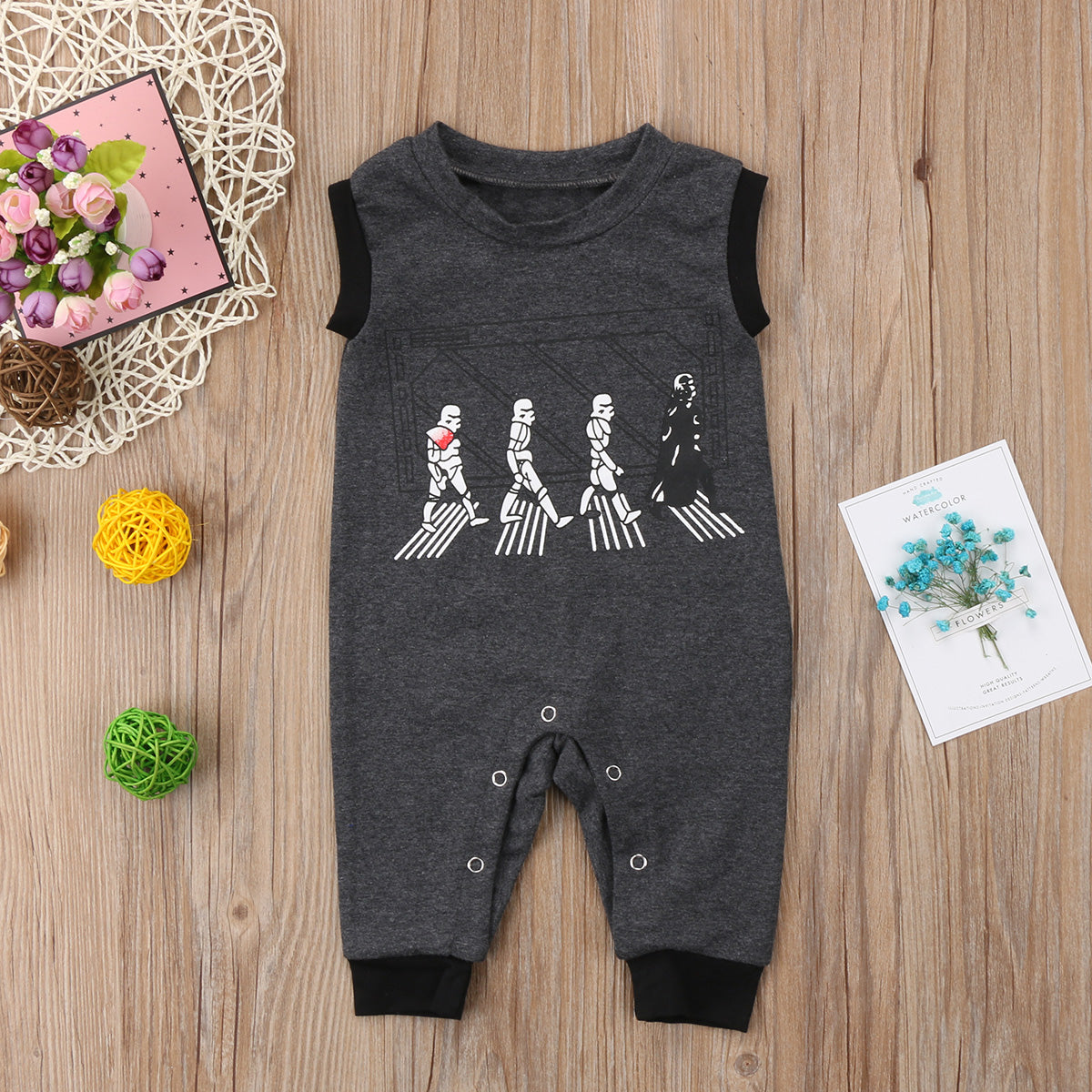 Cool Robot Gray Newborn Infant Baby Boy Girl