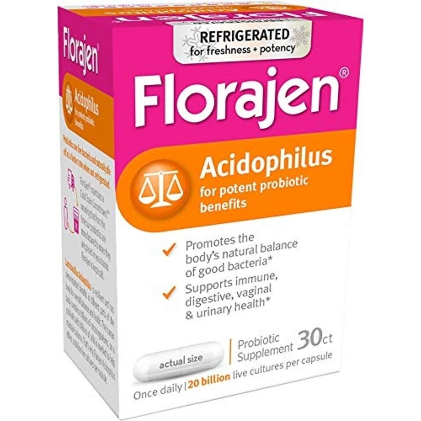 Florajen Dietary Supplement Capsules 30Ct