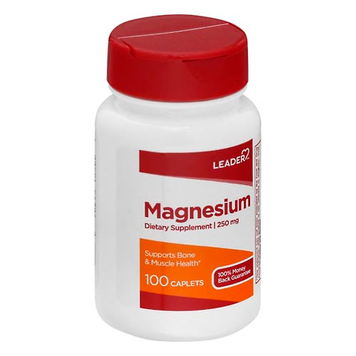 Leader Magnesium 250 Mg Caplets 100 Ct