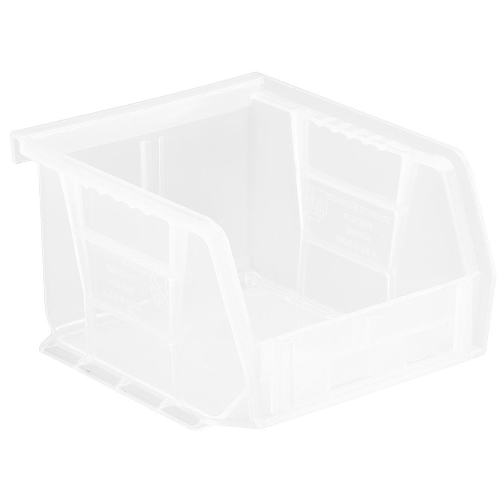 Ultra Series Stack And Hang 1.2 Gal. Storage Bin In Clear