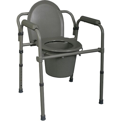 Medline Commode 3 in 1 Steel Delx Enamel Adj