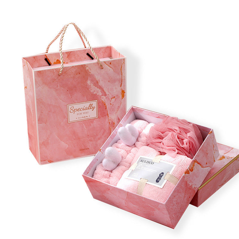 Deer Antler Three Piece Towel Gift Box Set