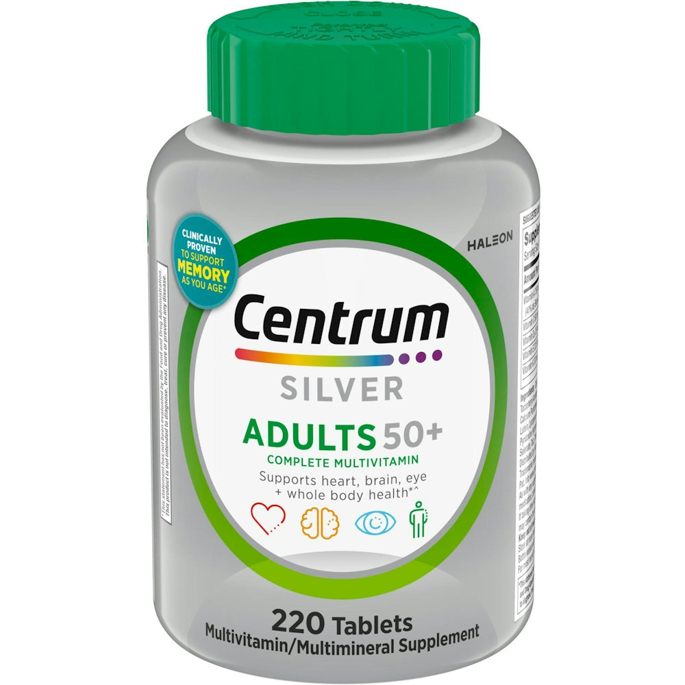 Centrum Silver Adults 50 + Multivitamin Tablets 220 Ct