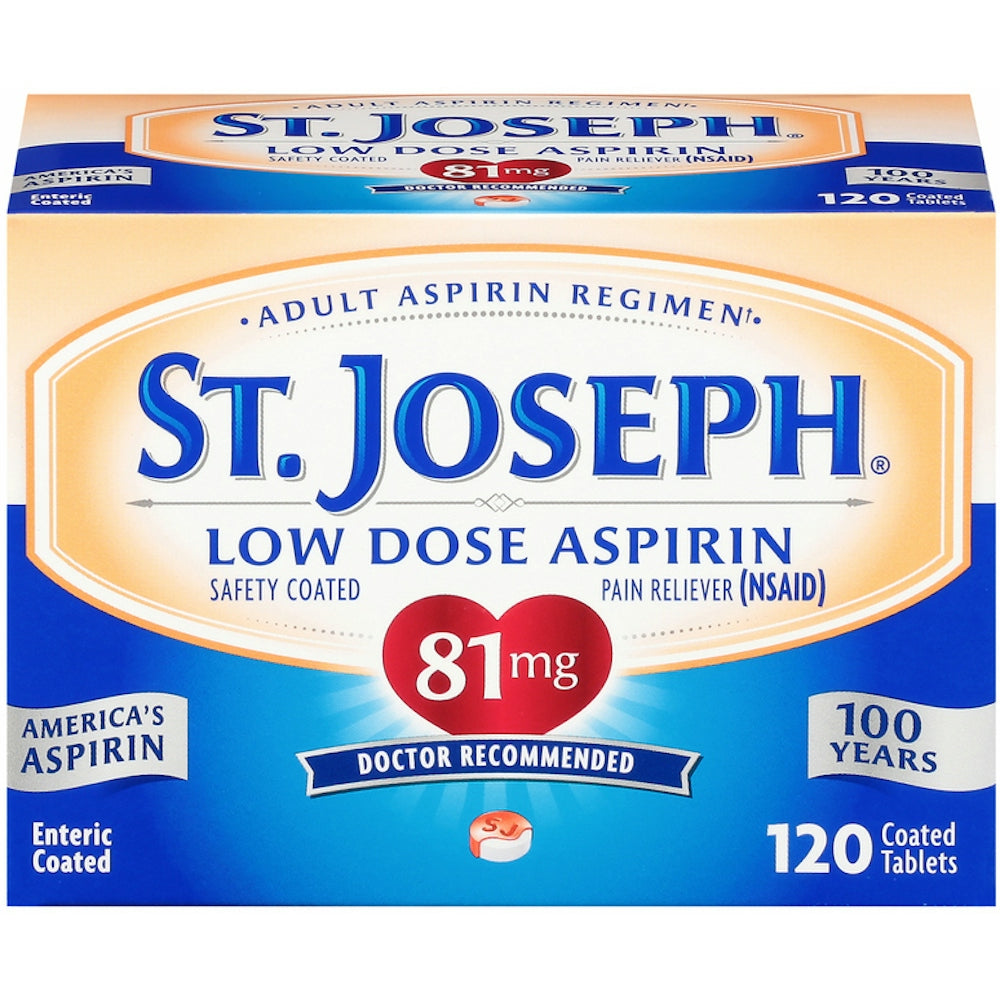 St. Joseph Low Dose Aspirin Tablets 120 Ea