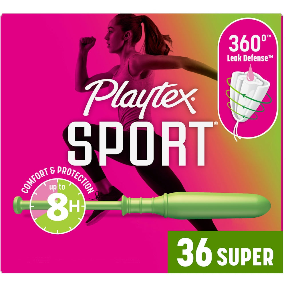 Playtex Sport Tampons, Super Absorbency, Unscented - 36 Count