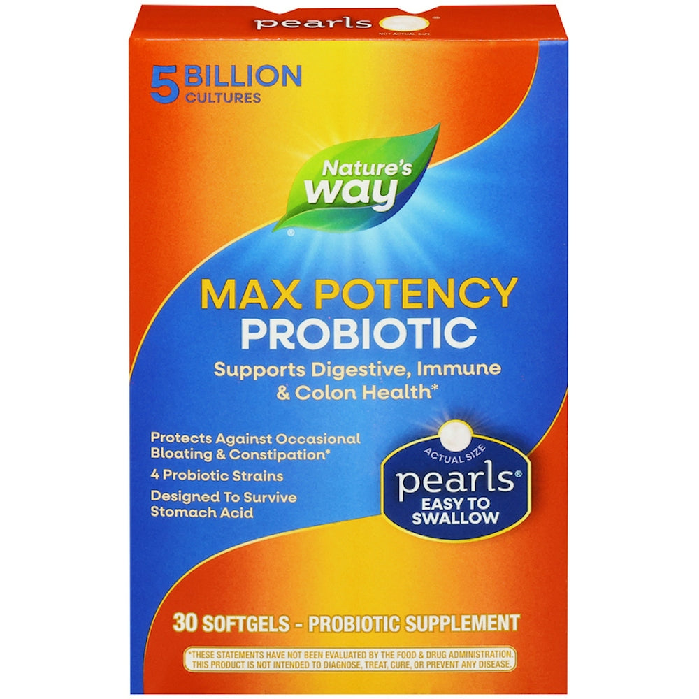 Nature's Way Max Potency Probiotic 30 Softgels