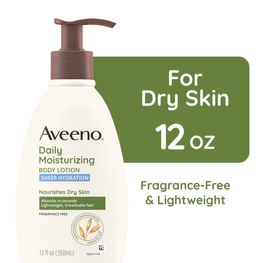 Aveeno Daily Moisturizing Body Lotion Sheer Hydration 12 Oz