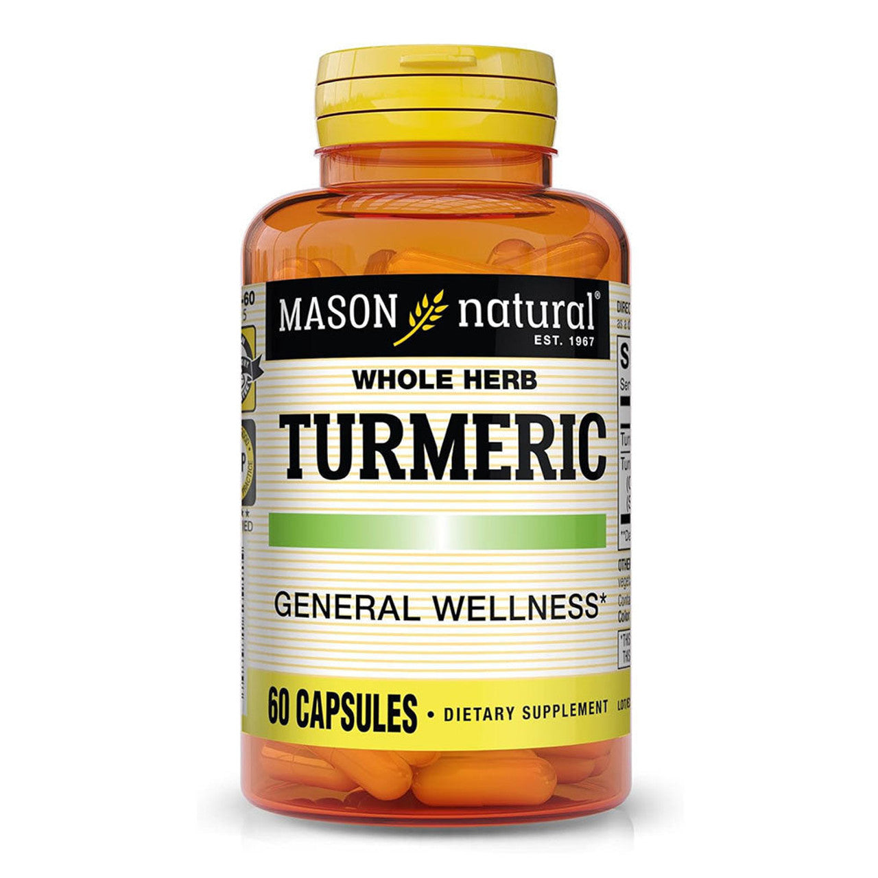 Mason Natural Turmeric -Whole Herb - Capsules
