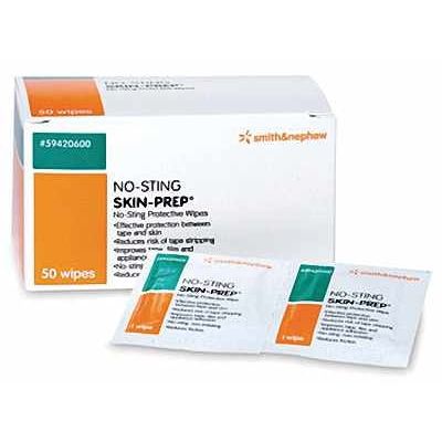 No Sting Skin-Prep Wipe 50 Ct