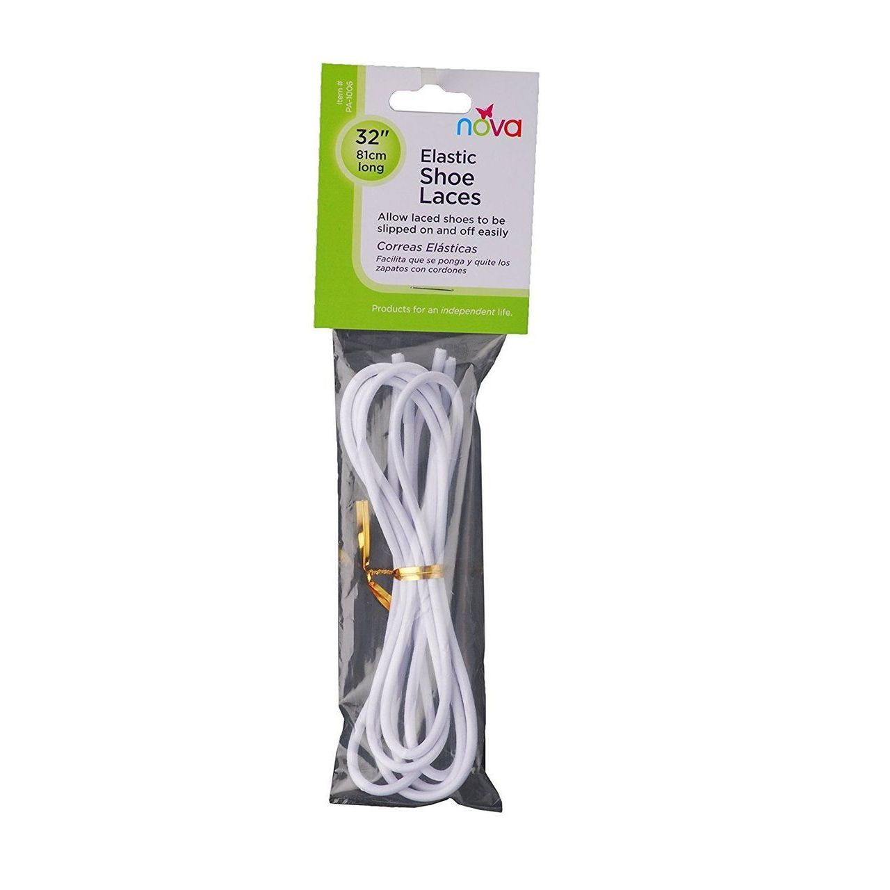 Nova 32” Elastic Shoelaces, White