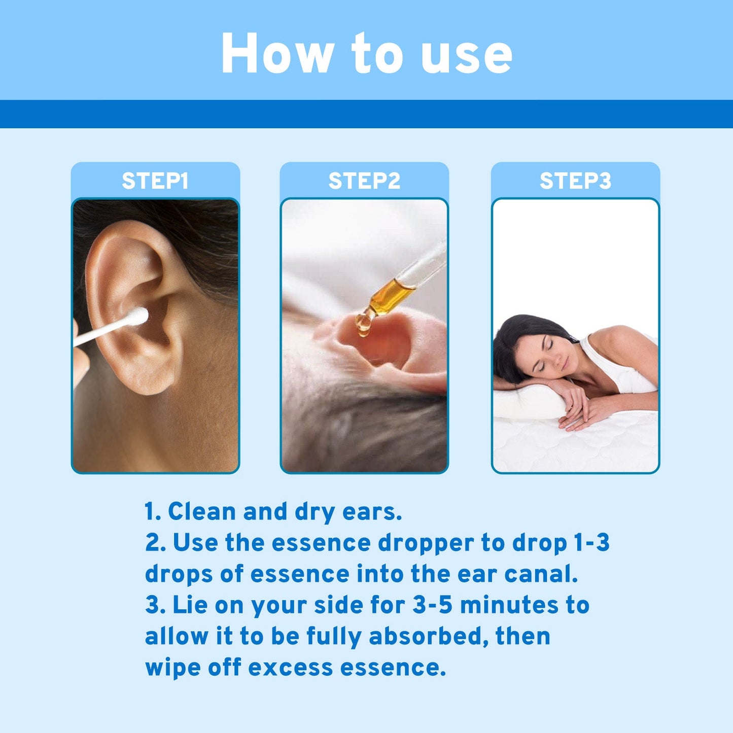 Tinnitus Care Solution For Relief Of Tinnitus, Back And Ear Discomfort Body Care Cleansing Ear Care Solution