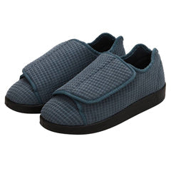 Silverts Slippers - Steel, 7 / 2X-Wide