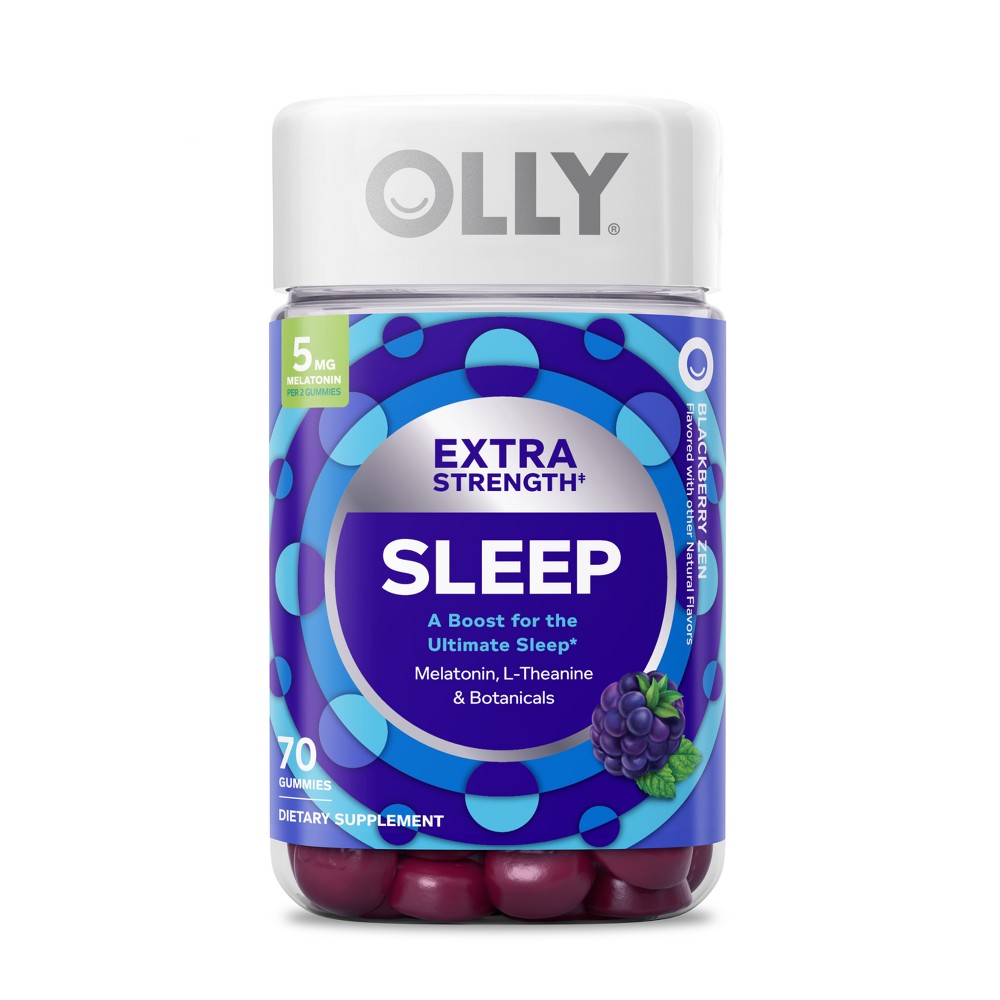 Olly Extra Strength Blackberry Zen Sleep 70 Gummies