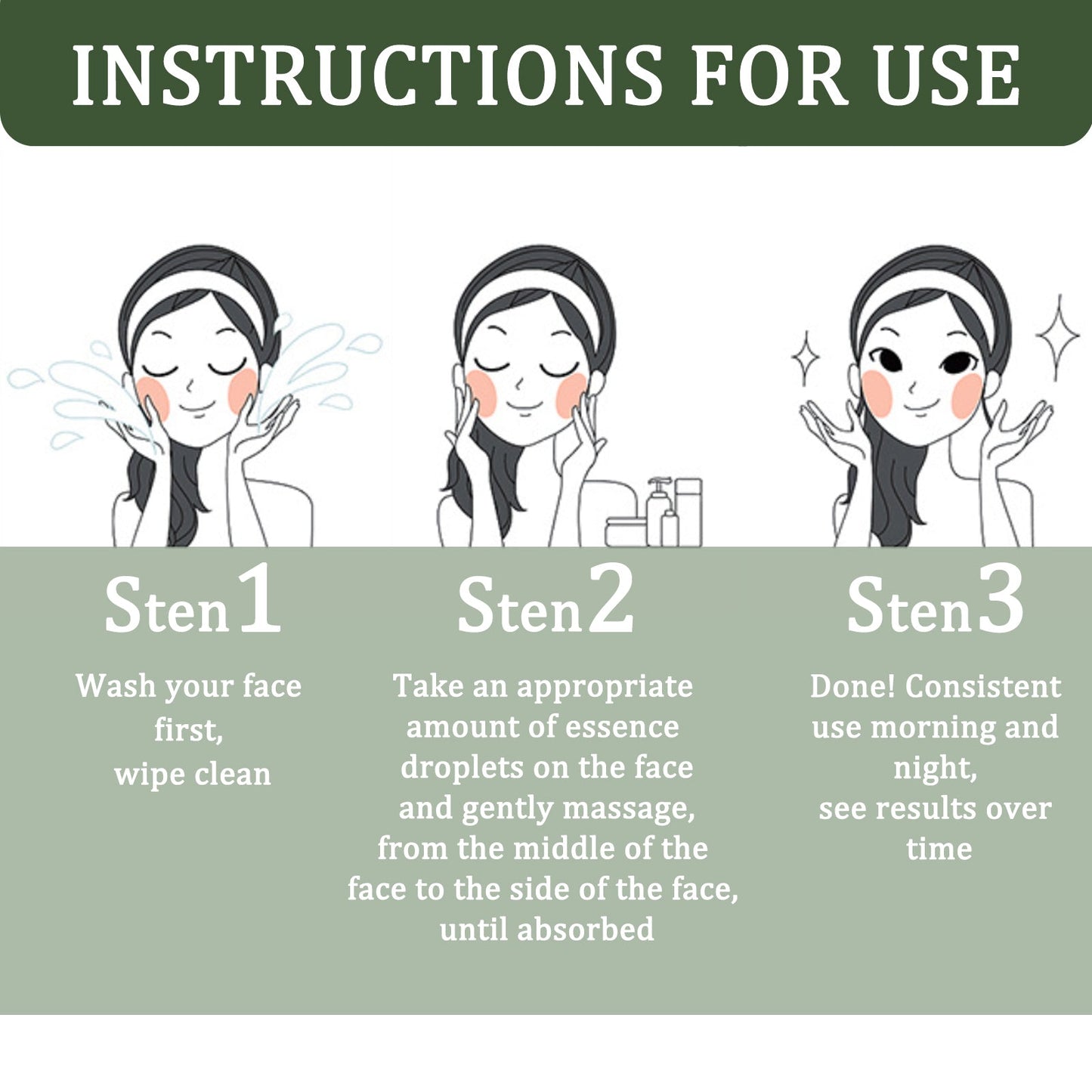 Collagen Serum, Collagen Lighten Spots Moisturizing Brightening Skin Solution