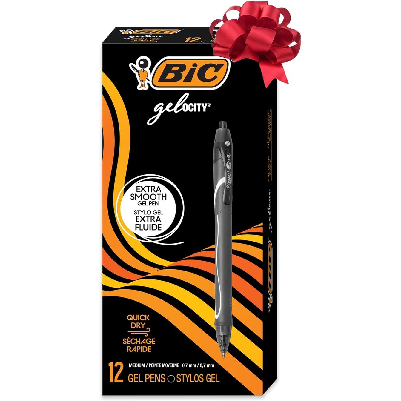 Bic Velocity Gel Pens Black 6x2
