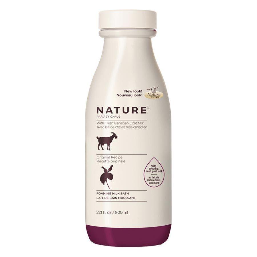 Canus Nature Foaming Milk Bath with Fresh Canadian Goat Milk Original Recipe 27.1 Oz