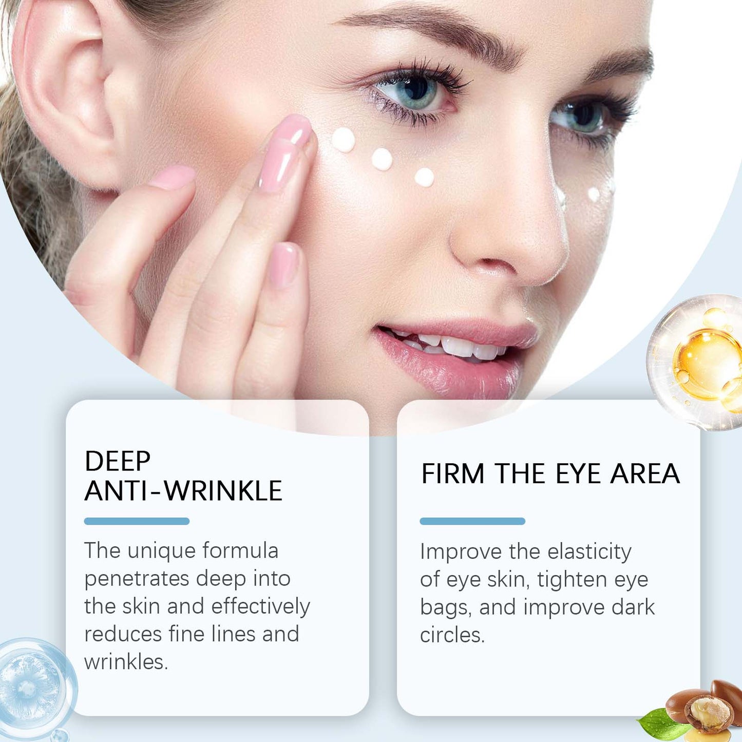 Eye Care Gel Tightens Eye Skin, Moisturizes And Reduces Fine Lines Around Eyes Eye Gel