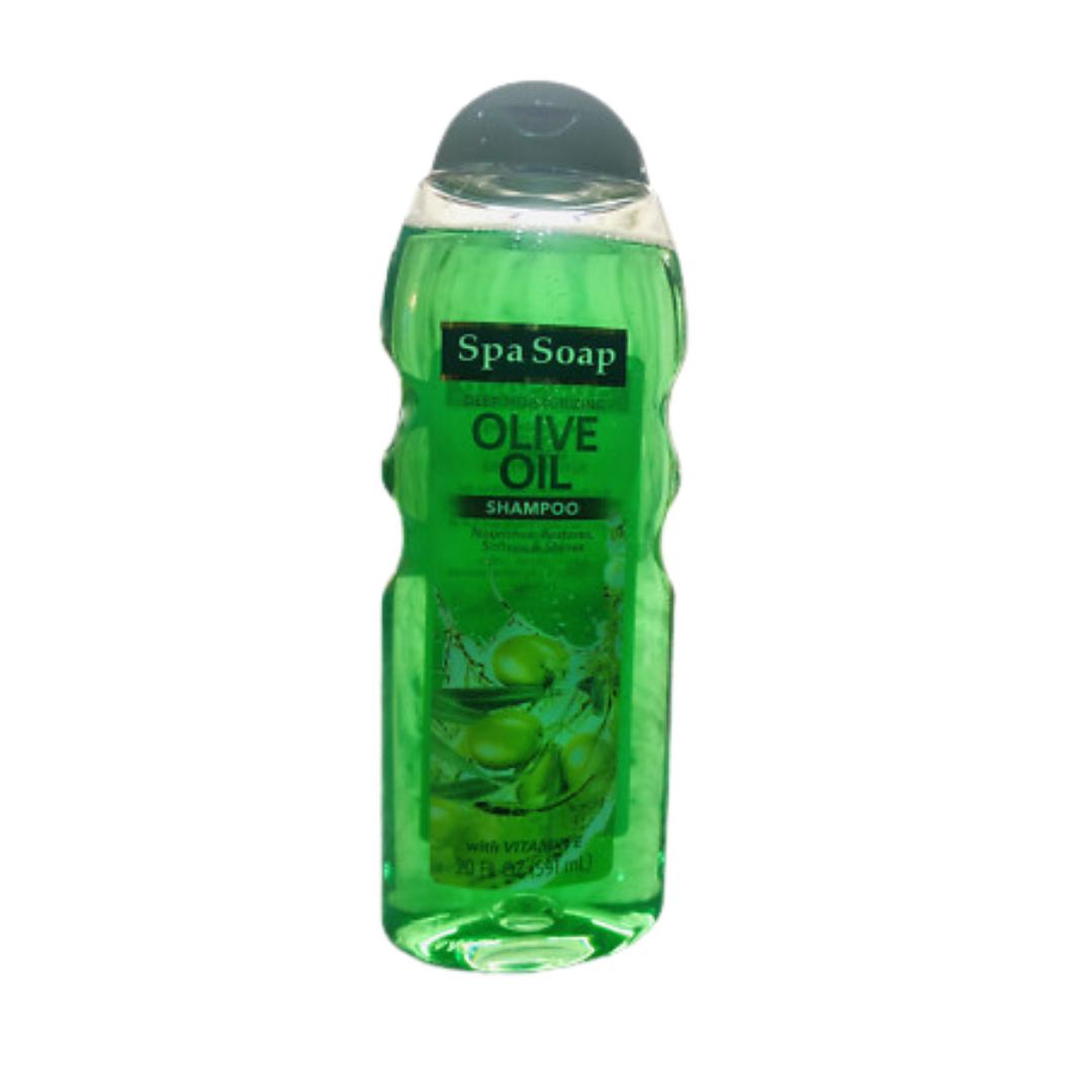 Spa Soap Deep Moisturizing Olive Oil Shampoo with Vitamin E (20oz)