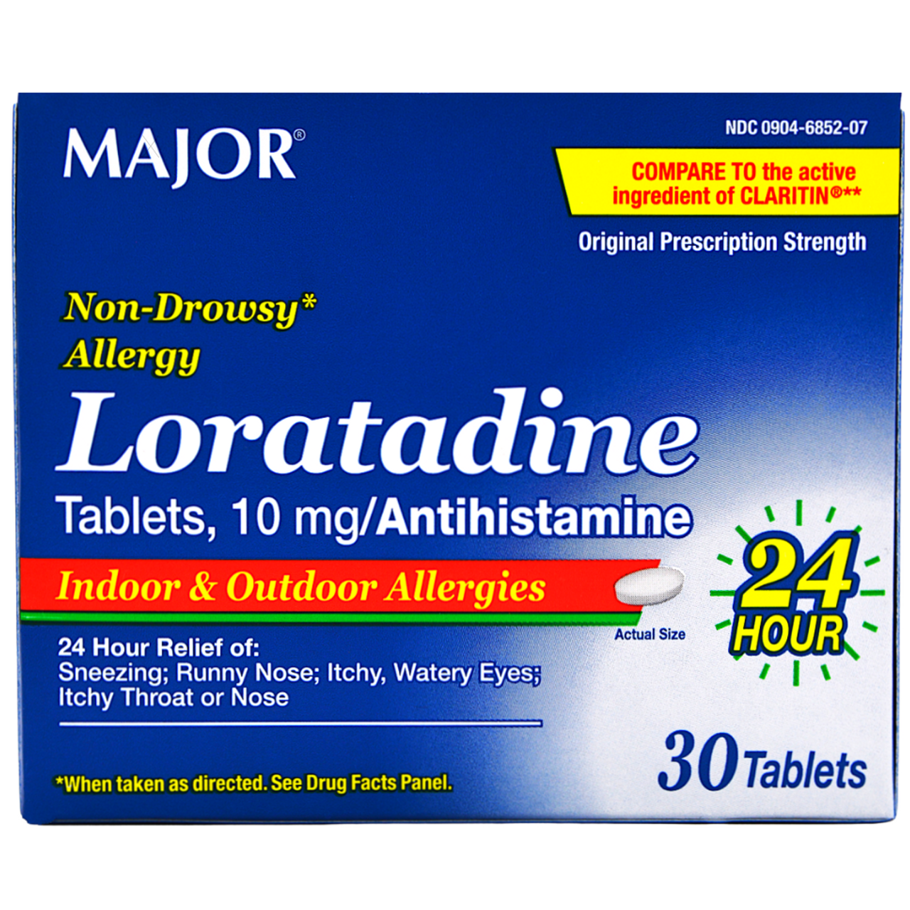 Major Loratadine Tablets I/O Allergies