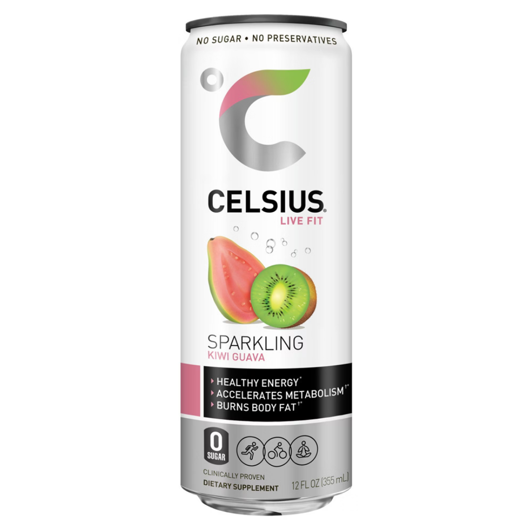 Celsius Kiwi Guava Sparkling Fitness Drink (12 oz)