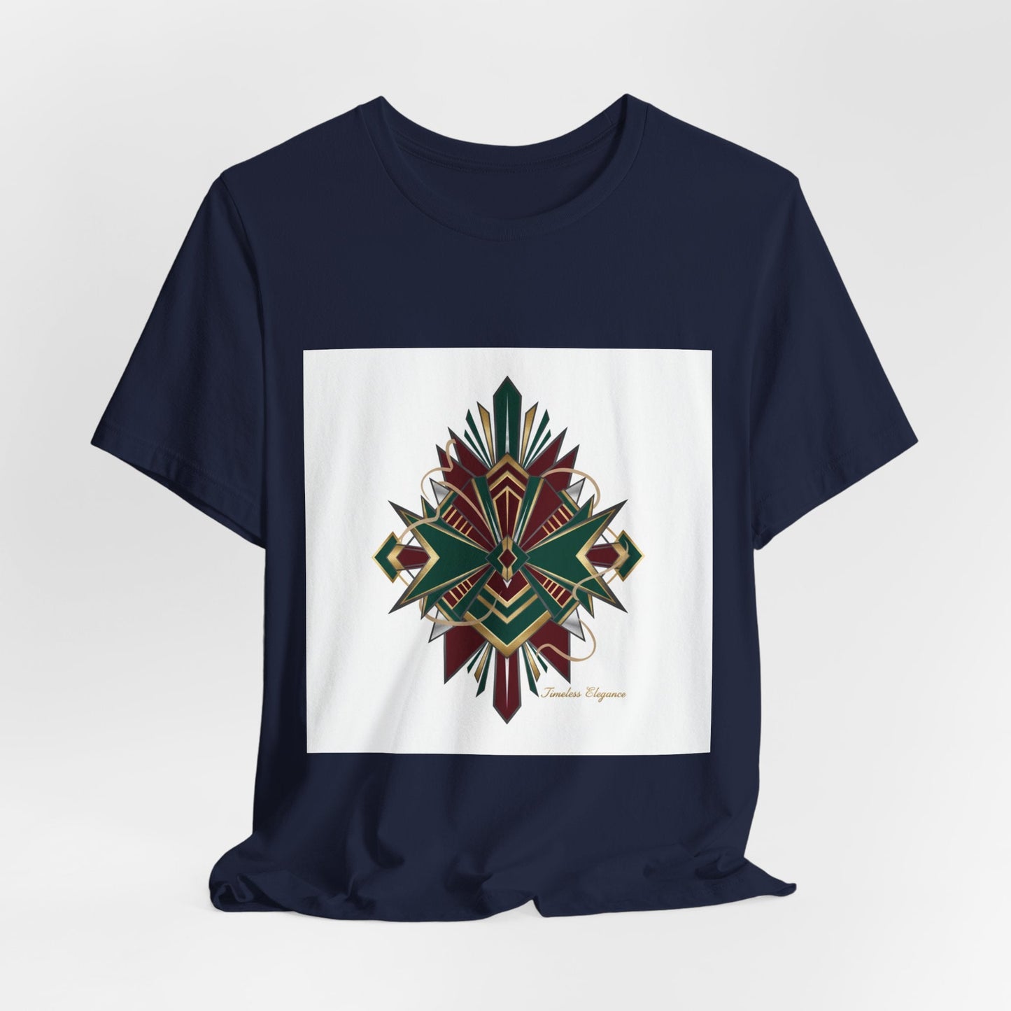 "Timeless Elegance" Art Deco Geometric T-Shirt | Vintage Luxury Graphic Tee