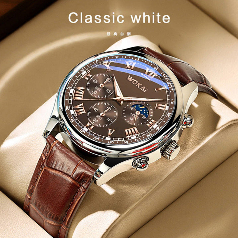 Business Watch Quartz Sports Watch Leisure Belt Men's Watch Men's Watch Men's Watch