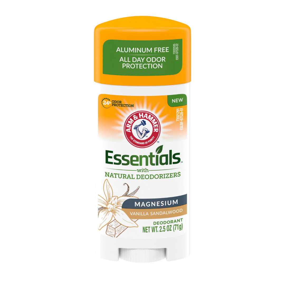 Arm & Hammer Essentials Deodorant Magnesium Vanilla Sandalwood (2.5 oz)