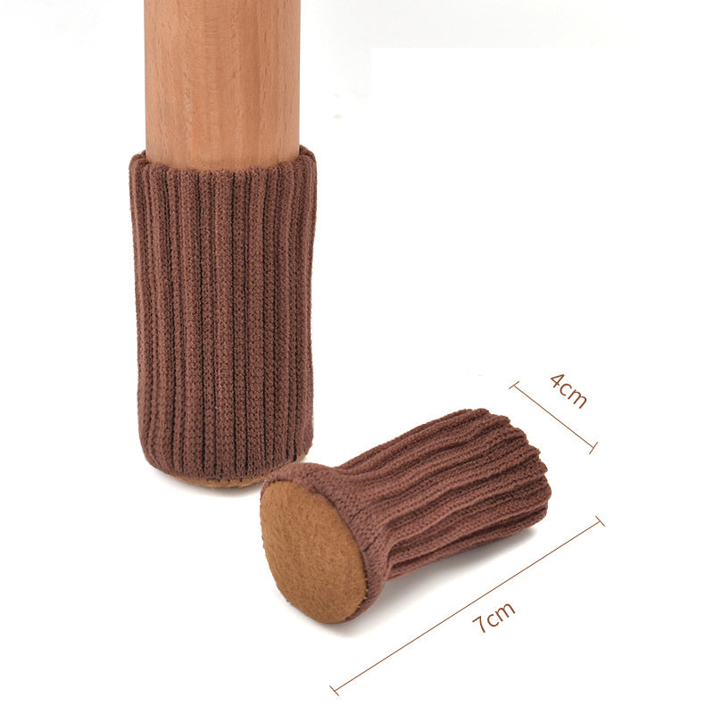 10pcs Felt Cloth Table And Chair Foot Cover Wool Floor Protective Cover Thick Wear-Resistant Non-Slip Mute Stool Chair Felt Foot Pad