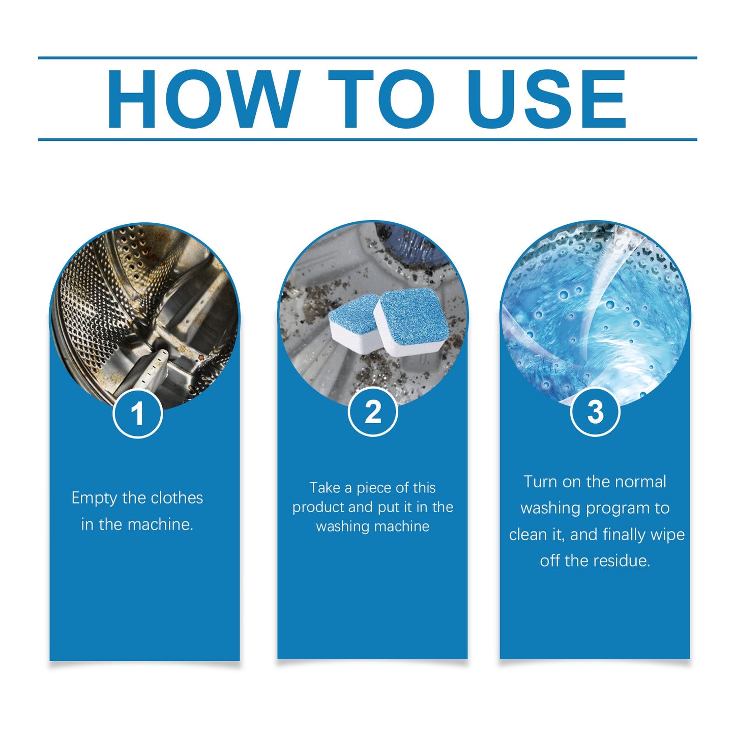 Washing Machine Cleaning Effervescent Sheet Cleaning Dirt Odor Retention Cylinder Cleaning Sheet