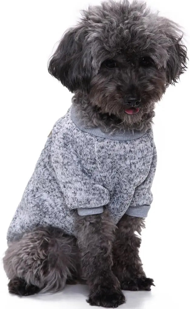 Classic Knit Dog Sweater – Warm Winter Soft Sweater for Small Dogs & Cats XXS–XL