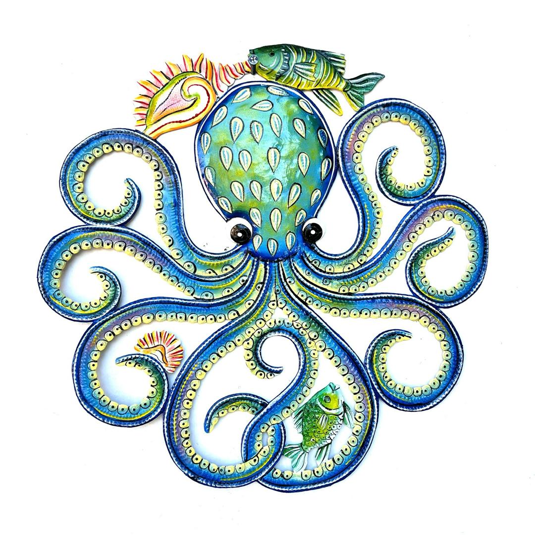 Blue Octopus wirh Shells