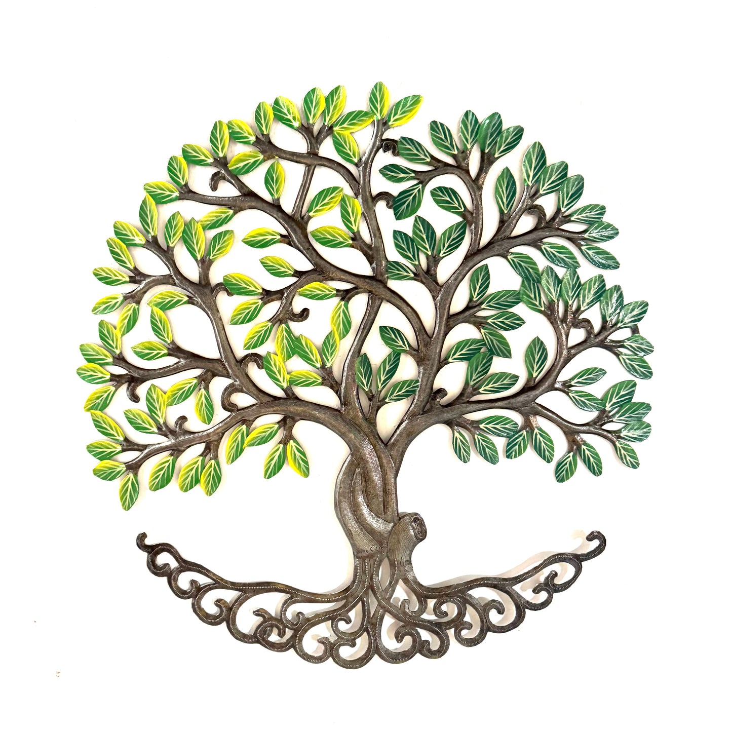 Two Toned Green Tree of Life