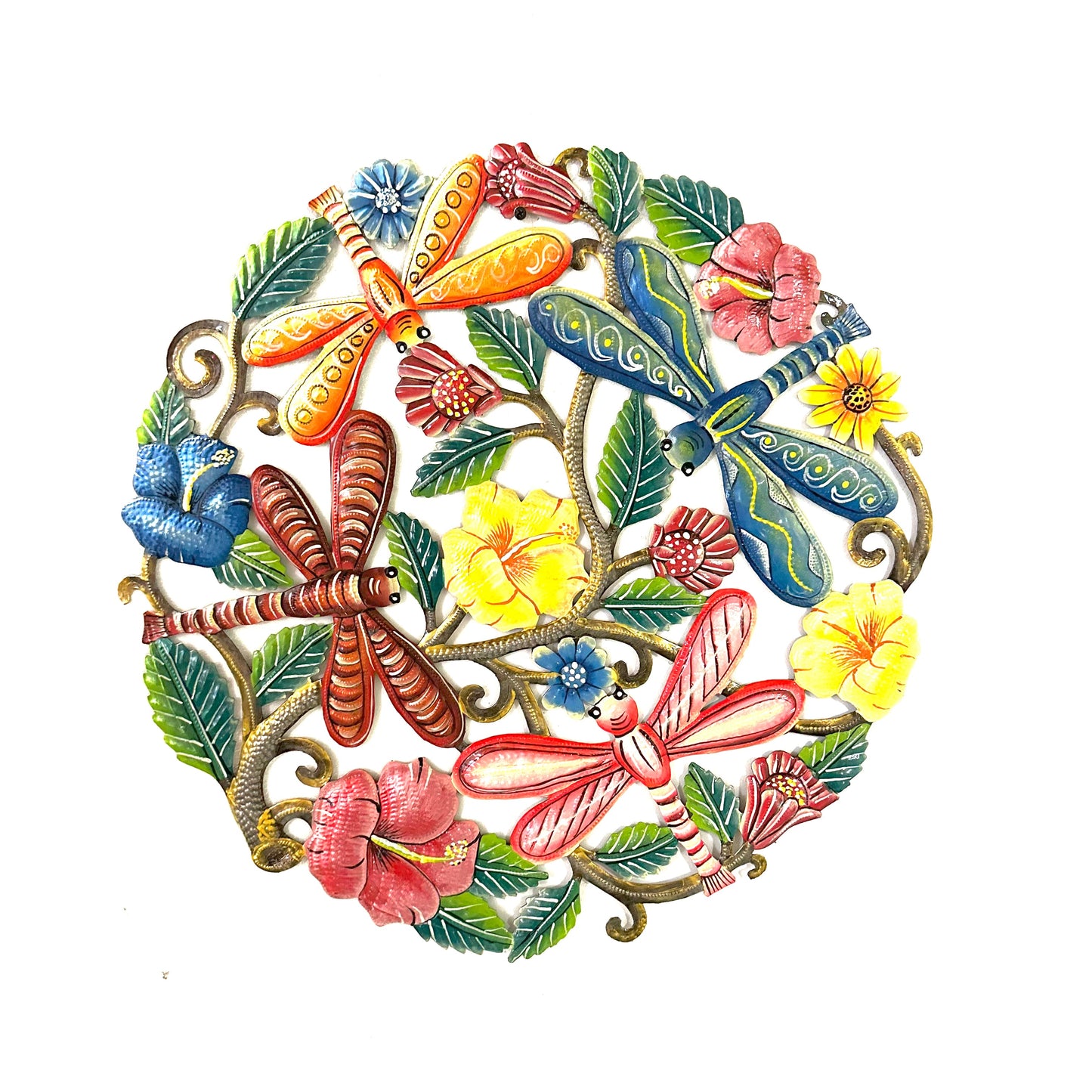 Dragonfly and Hibiscus