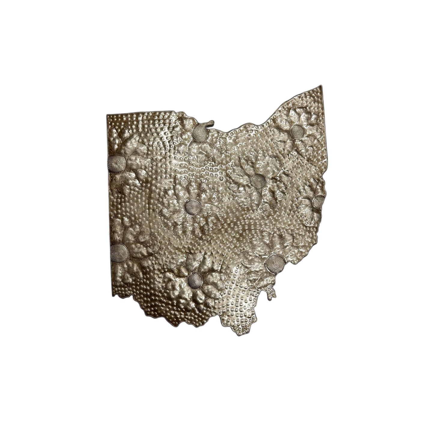 Ohio Floral Metal Art
