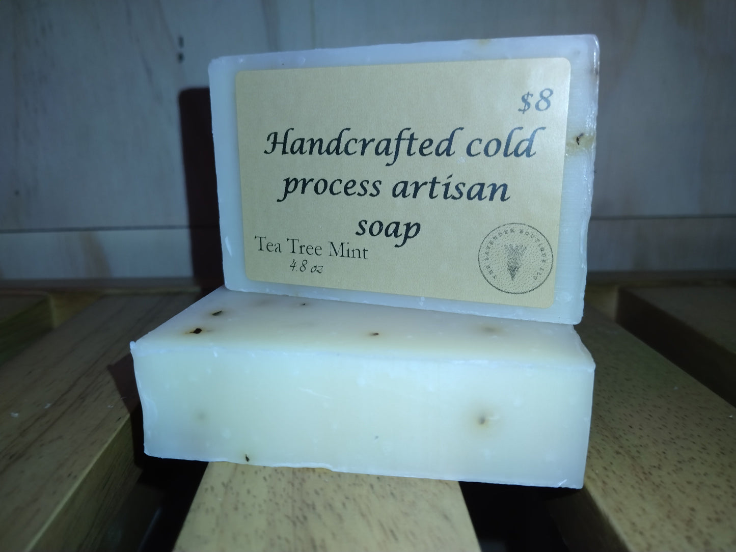 Handcrafted cold process artisan soap-Tea Tree Mint