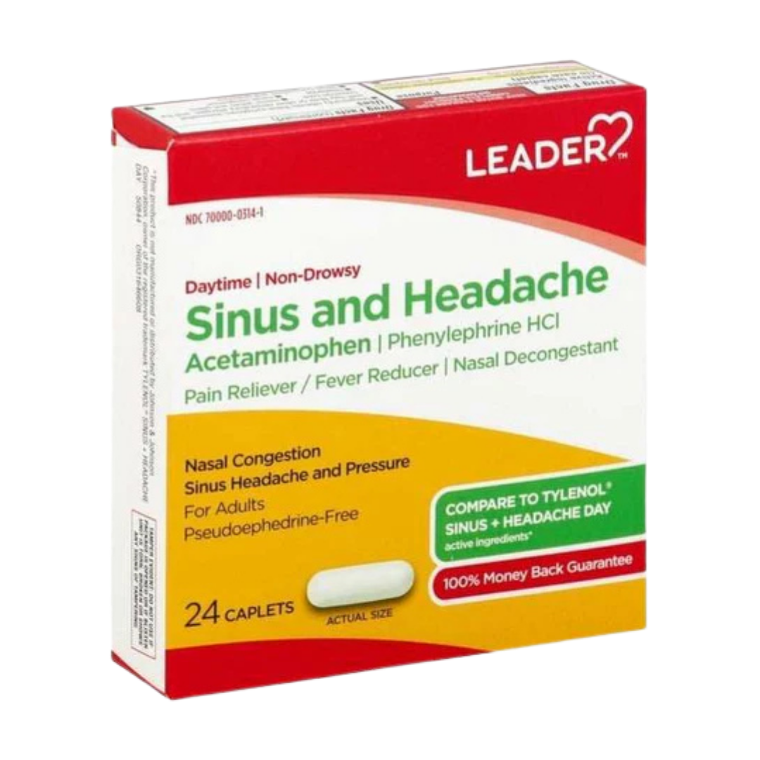 LDR Allergy Sinus + Headache Multi‑Symptom Relief Capsules (24 ct)