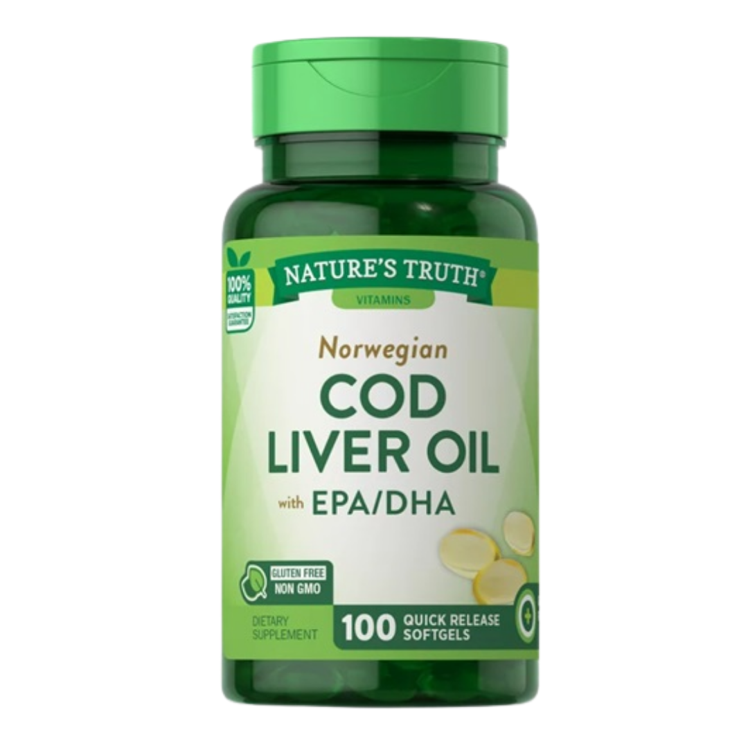 Nature’s Truth Cod Liver Oil Softgels (100 count)