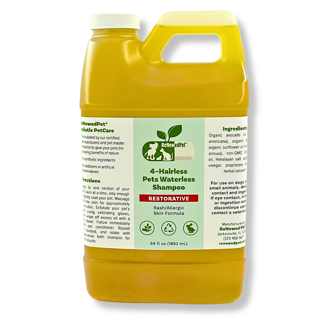 4-HAIRLESS PETS RESTORATIVE WATERLESS SHAMPOO