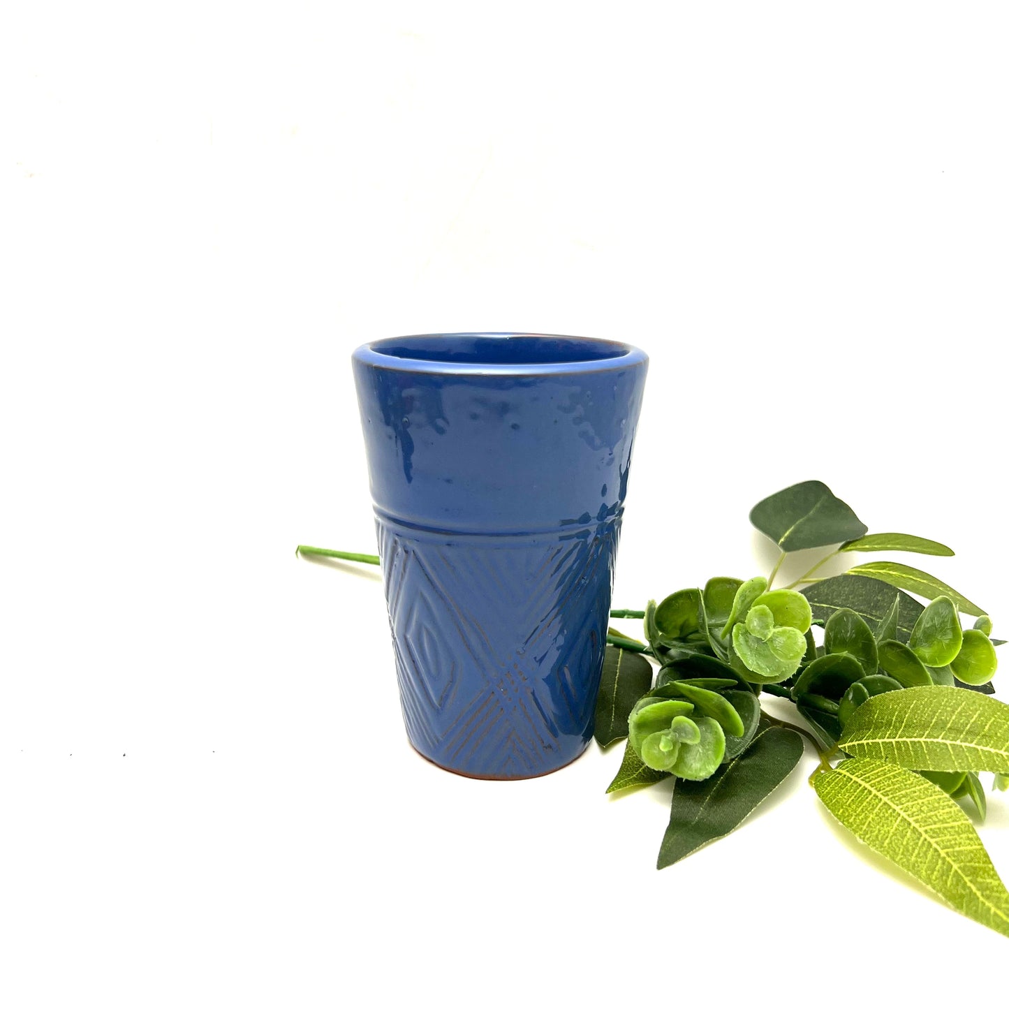 Short Tumbler- Blue Taino